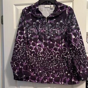 Purples and Black Patterned Jacket